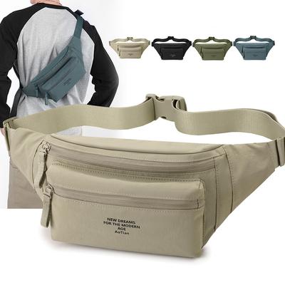 Riñonera Bolso Cruzado Multibolsillo Ligero Impermeable Bolso de Hombro