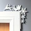 1x Door Frame Corner Reindeer and sleigh Sign Ornament For Christmas Decorations