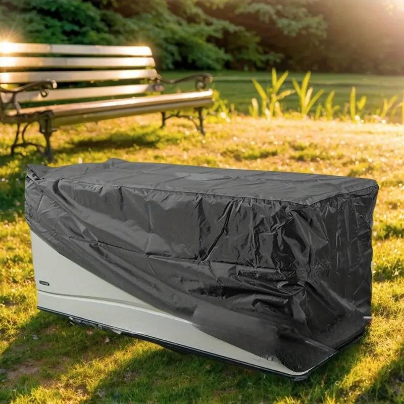 

Duty Outdoor Deck Box Cover-All Weather Polyester Storage Box Protector,Fits Most Outdoor Furniture & Garden Storage Boxes 123x62x55cm чёрный