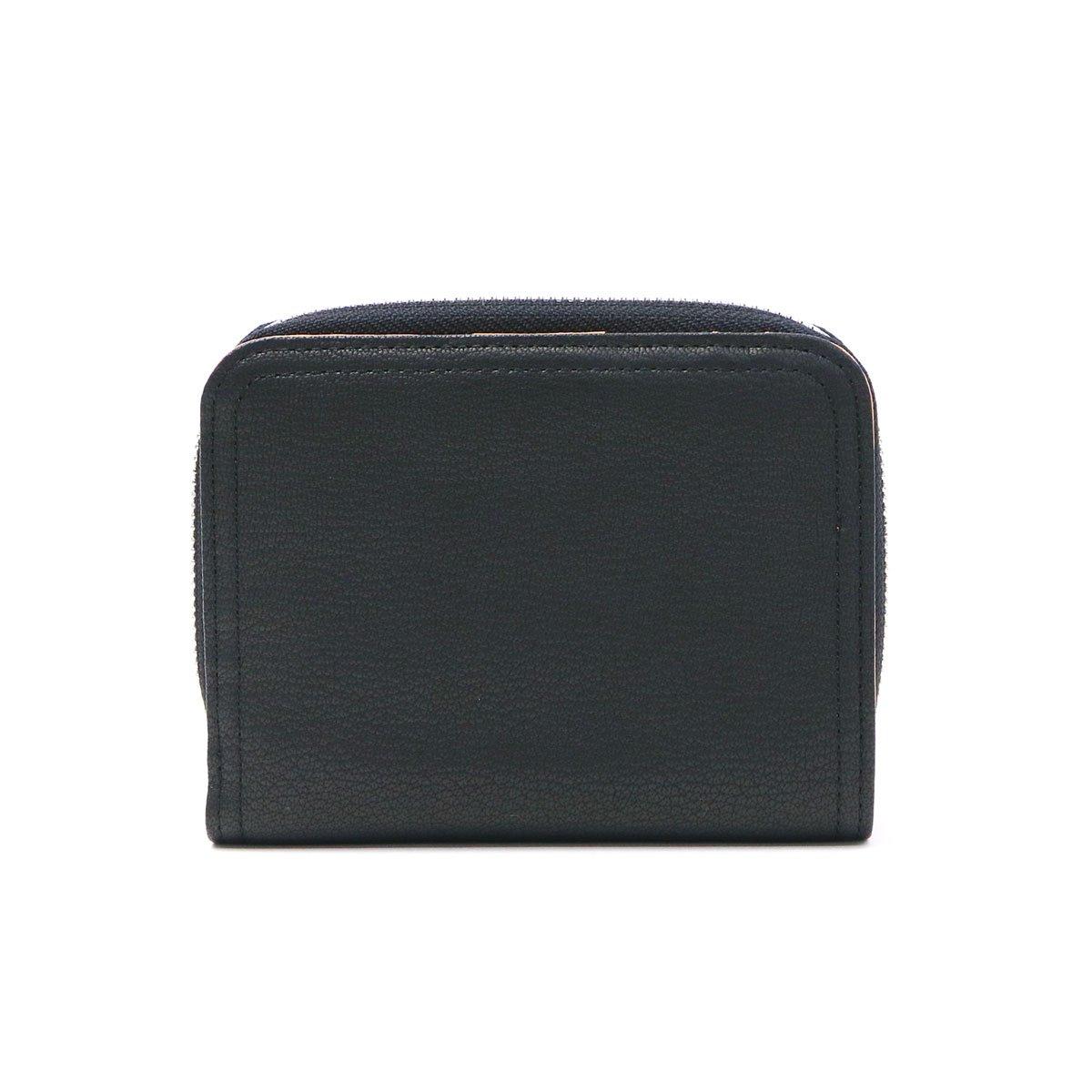 

[Porter] PORTER Double Round Zipper Bifold Wallet 129-03736 (Black x Orange)