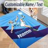 Custom Text Printed Rug Erling Haaland Non Slip Floor Carpet For Home Room Decor