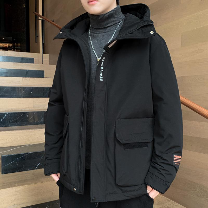 Пуховик мужской зимний модный бренд красивая рабочая одежда повседневная утолщенная — фото 6