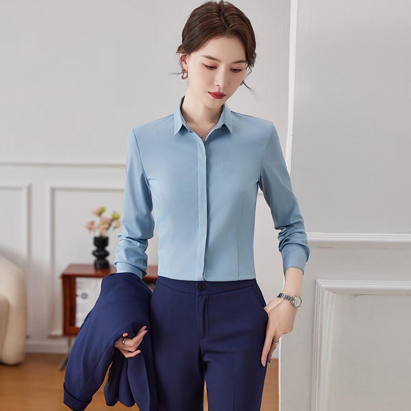 Terman 2024 Spring Women's Long Sleeve Professional Shirt