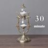 Golden Sandglass Embossed Home Ornament Elegant Hourglass Timer  Kitchen