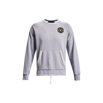Project Rock Effen Kleur Training Casual Lange Mouwen Sport Hoodie Heren tops Grijs 1370452-011