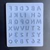 Glossy Geometry Filler Letter Star Silicone Epoxy Resin Mold DIY Keychain Pendant Jewelry for Bag Decorations Craft