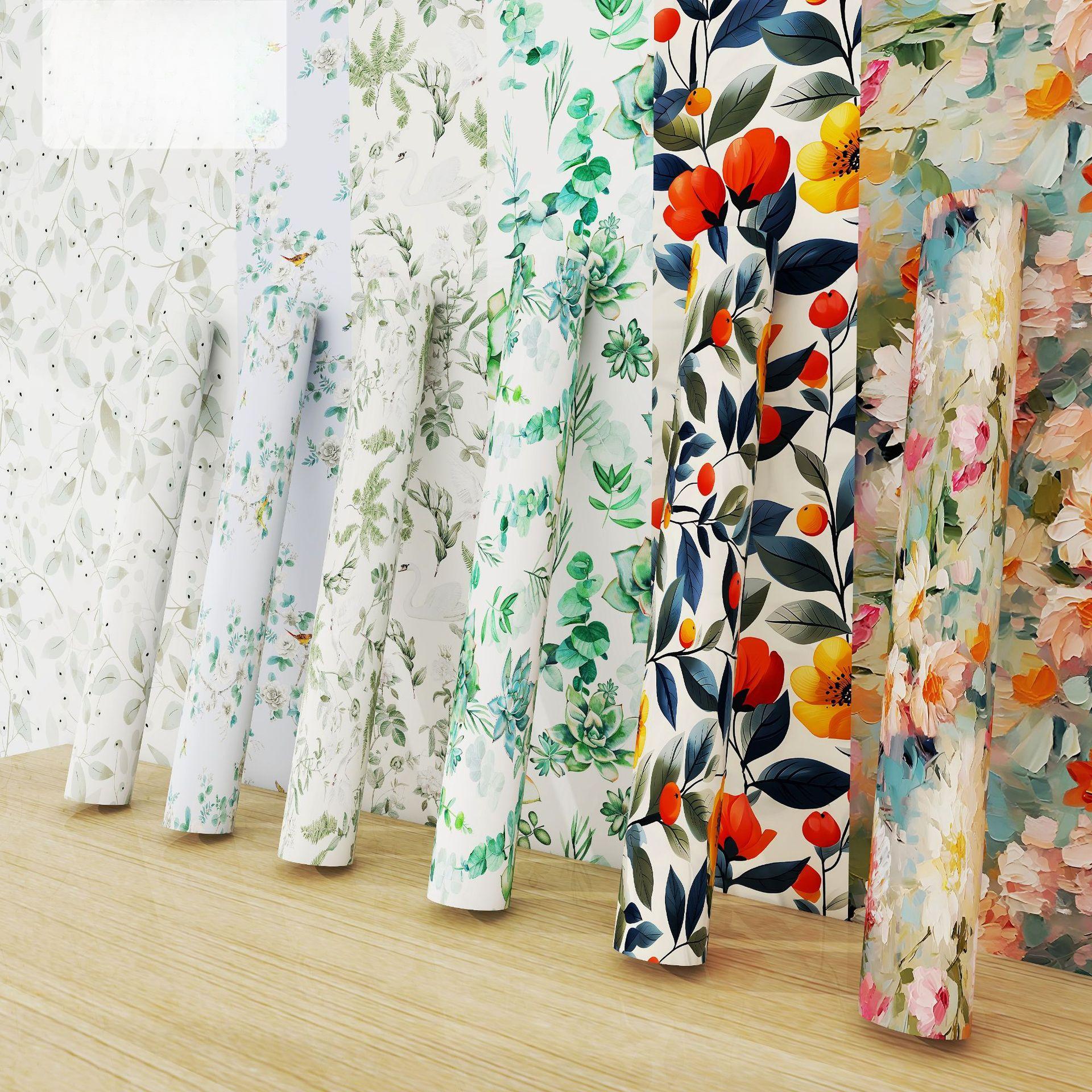 

Waterproof PVC Self-adhesive Wallpaper Bedroom Background Wall Furniture Renovation Sticke 2m