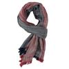 Men's Stripe Scarf British Navy Blue Color-blocking Thin Casual Men's Scarves Artistic Tassel Bufandas Shawls