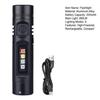 Rechargeable Mini Flashlight 500 Lumens High Power LED Torch with 3 Modes Low Strobe Handheld Emergency Torch for Camping Hiking Outdoor Use