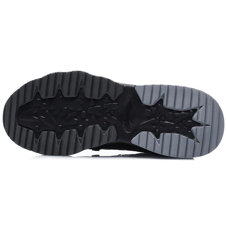 Li Ning Transcend Cushioning Slip Resistant Abrasion Resistant Low top Running Shoes Men's Black Gray Blue AGLQ111-4
