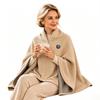 Portable Warming Cape for Travel Graphene Heated Shawl Wrap USB Rechargeable Cordless Blanket