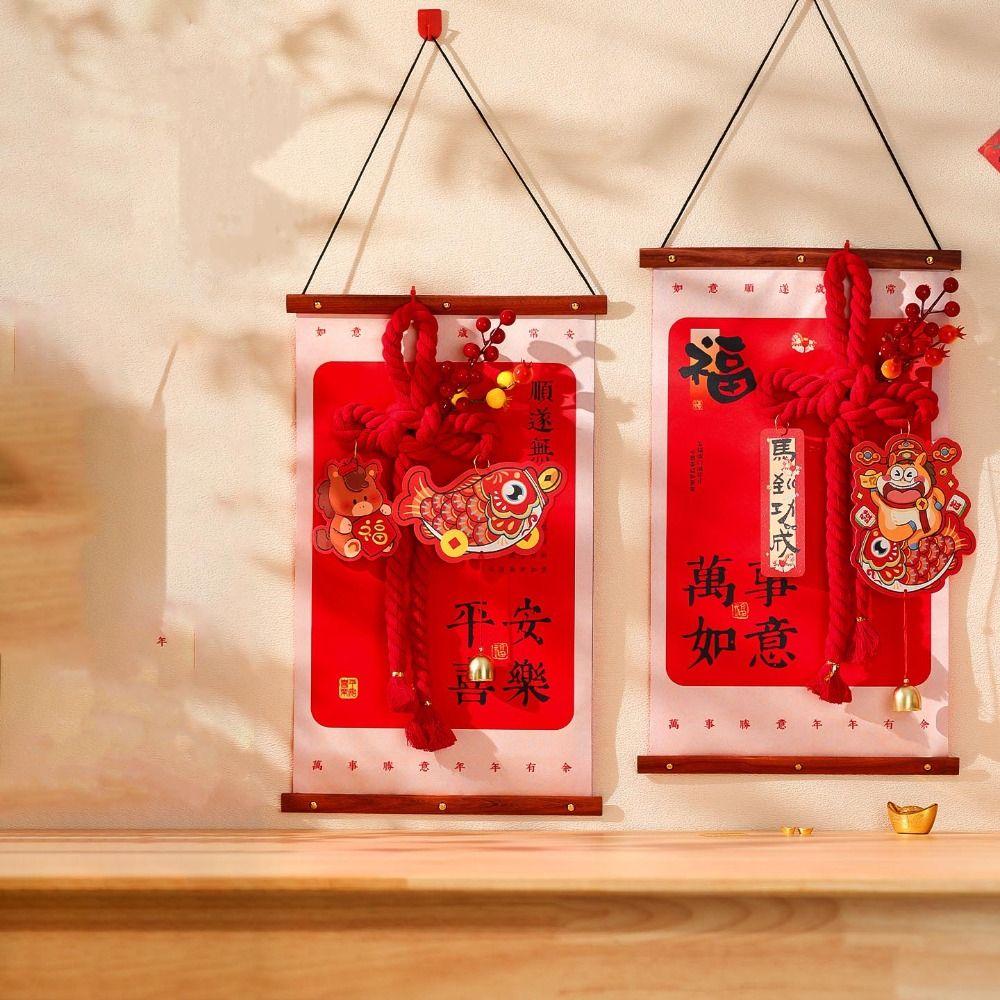 Neujahrsdekoration im chinesischen Stil Traditionelle Pferdejahr Hängeornamente Heimdekoration