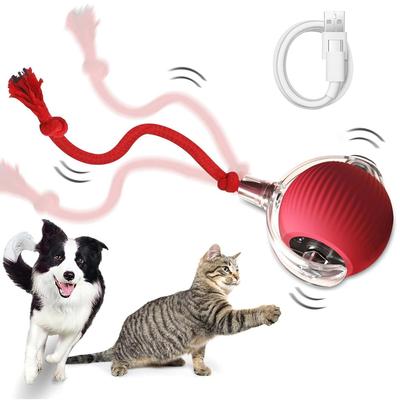 Cat Interactive Ball Toy USB Rechargeable Smart Pet Dog Cat Toy Automatic Training Rolling Ball for Cat Dog Toy