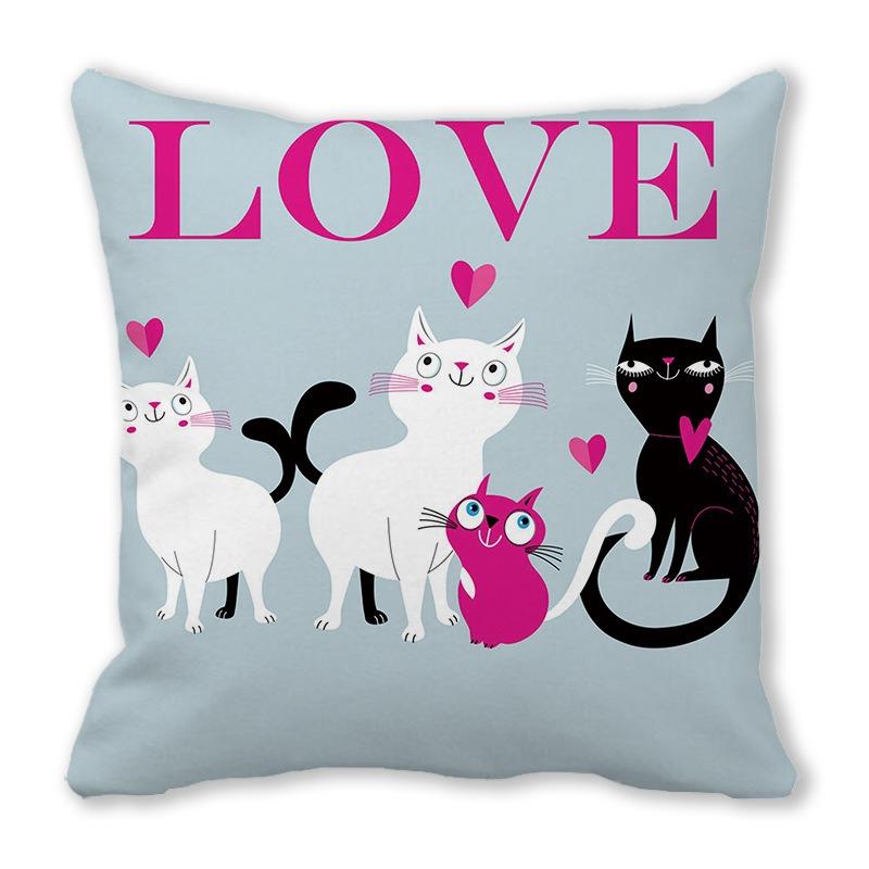 

Juste de coussin de luxe pour la décoration intérieure, мотив «животный миньон», комод, канапе, voiture, jour du lion 60x60cm