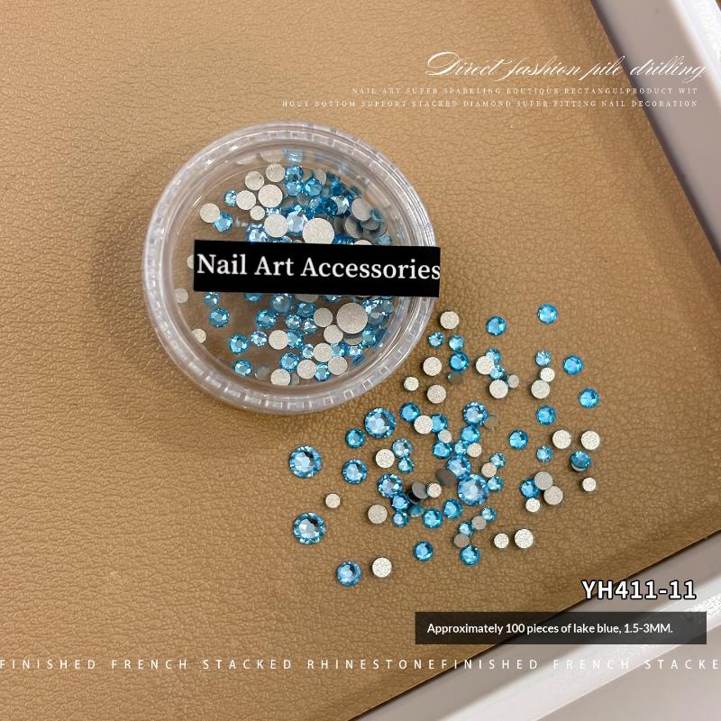 100Pcs 1.5-3Mm Glass Crystal Non Hotfix Rhinestones Craft Supplie Flatback Glitter Stones Nail Art Decorations Diy Accessories