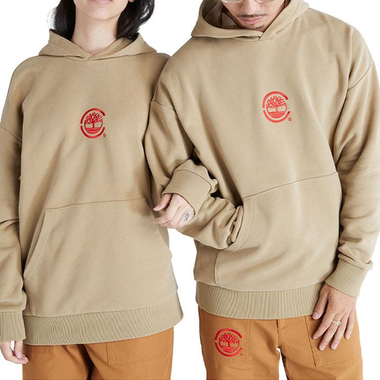 Timberland X CLOT Collaboration Eastern Embroidery Pullover Sweatshirt Unisex Sweatshirt Khaki A63KR-918