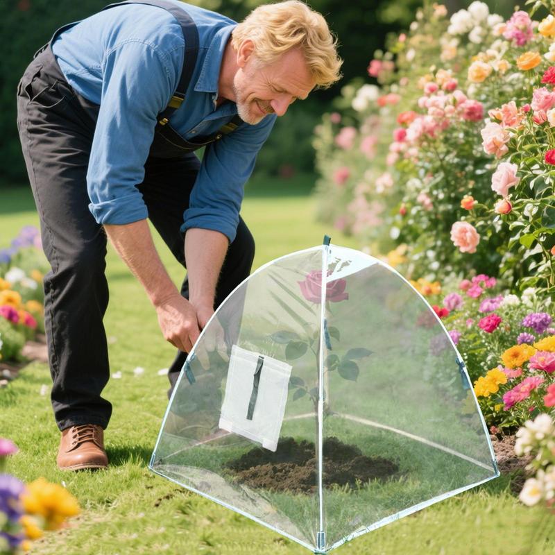 Plant Cover Breathable Plant Protectors From Animals Light-Transmitting Weatherproof Protective Tent Gardening Accessories For