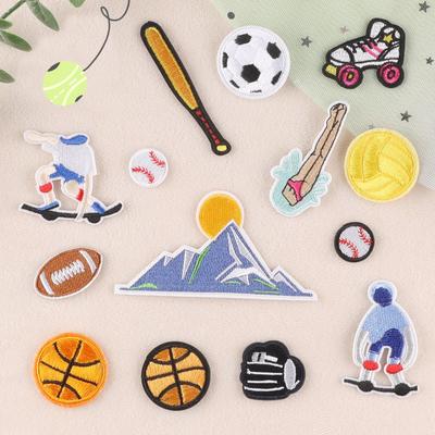 Stickerei Stickerei Zhang Zai Fußball Skateboard Sport Serie Patch Aufkleber Kleidung Zubehör Gepäck Stoff Aufkleber