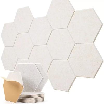 5pcs Self-Adhesive Sound Proof Foam Acoustic Panels Reduce Noise And Eliminate Echoes Hexagonal