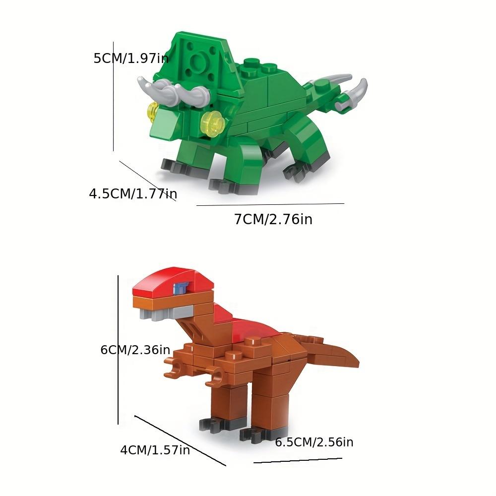6 Pieces Dinosaur Egg Building Blocks Fun Easter Toys Party Favors Easter Building Blocks Kids Christmas Gifts