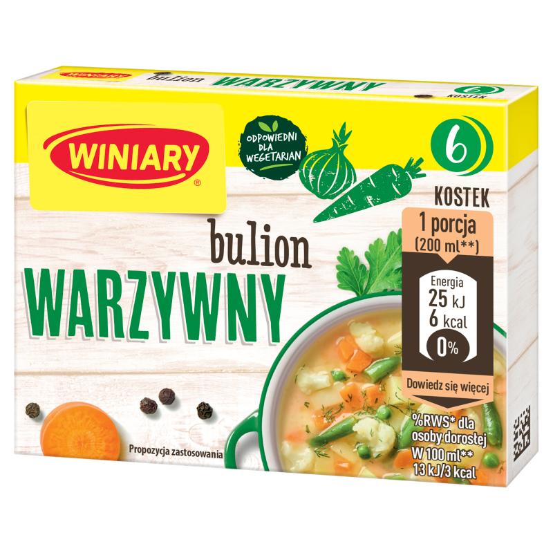 Winiary Bouillon de légumes 60 g (6 pièces)