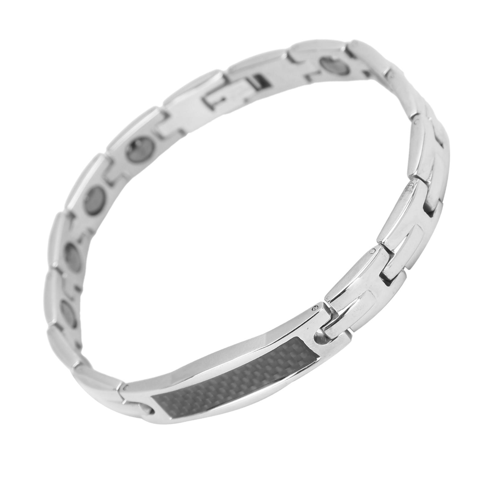 Мужской Браслет для Магнитной Терапии Лечебный Похудение Антиусталость Ювелирный Браслет для Снижения Веса