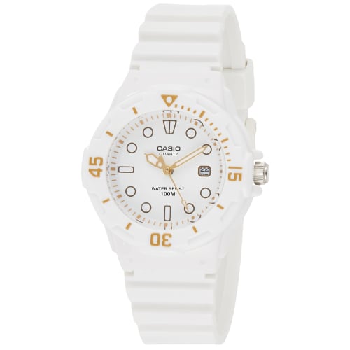 Casio Women's LRW200H-7E2VCF Dive Series Diver Lock White Watch