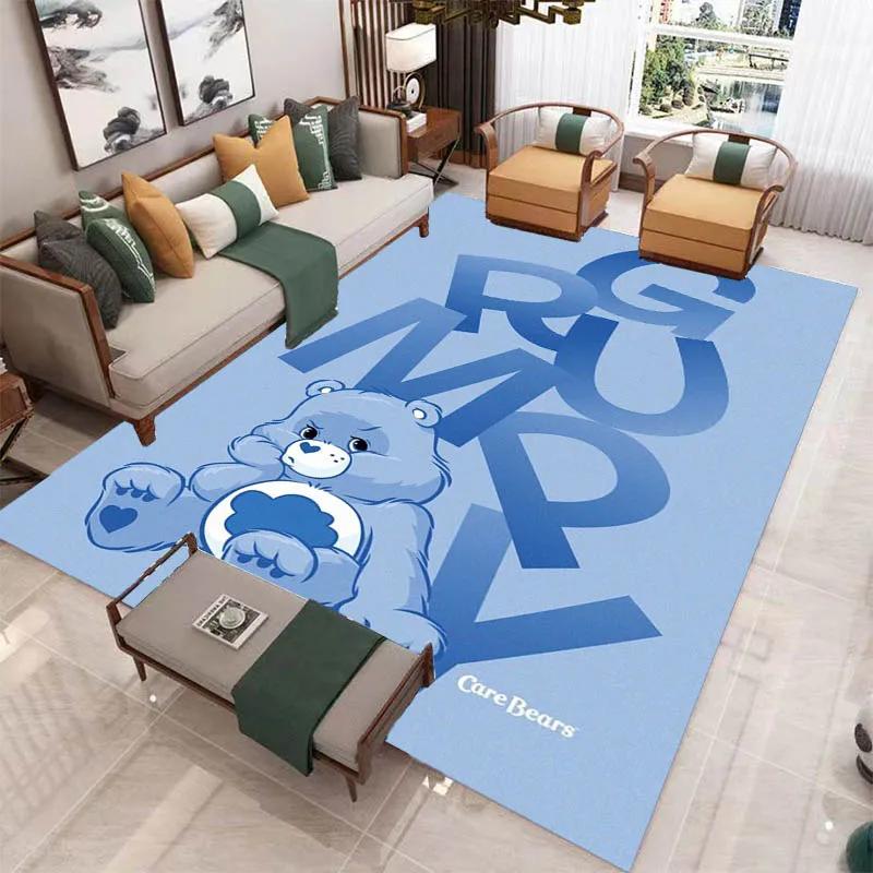 MINISO Cute C-Care Bears Printed Carpet Kitchen Mats Non -slip Carpet Outdoor Carpets Area Rug Bedroom Decor Birthday Gift