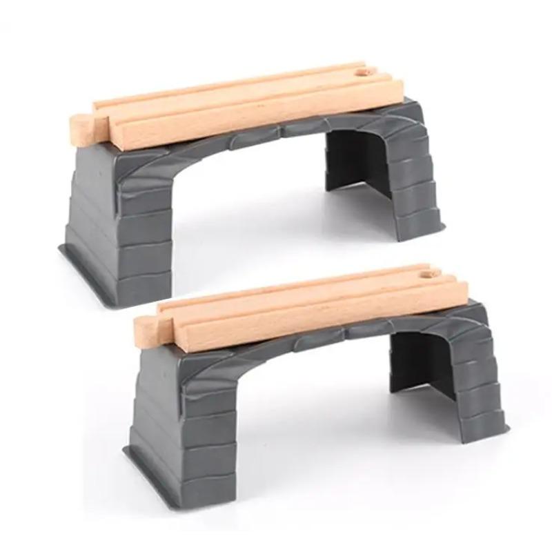 

Пластиковая имитационная сцена туннель грот совместимый деревянный обучающий поезд мальчик дети рождественский подарок игрушка