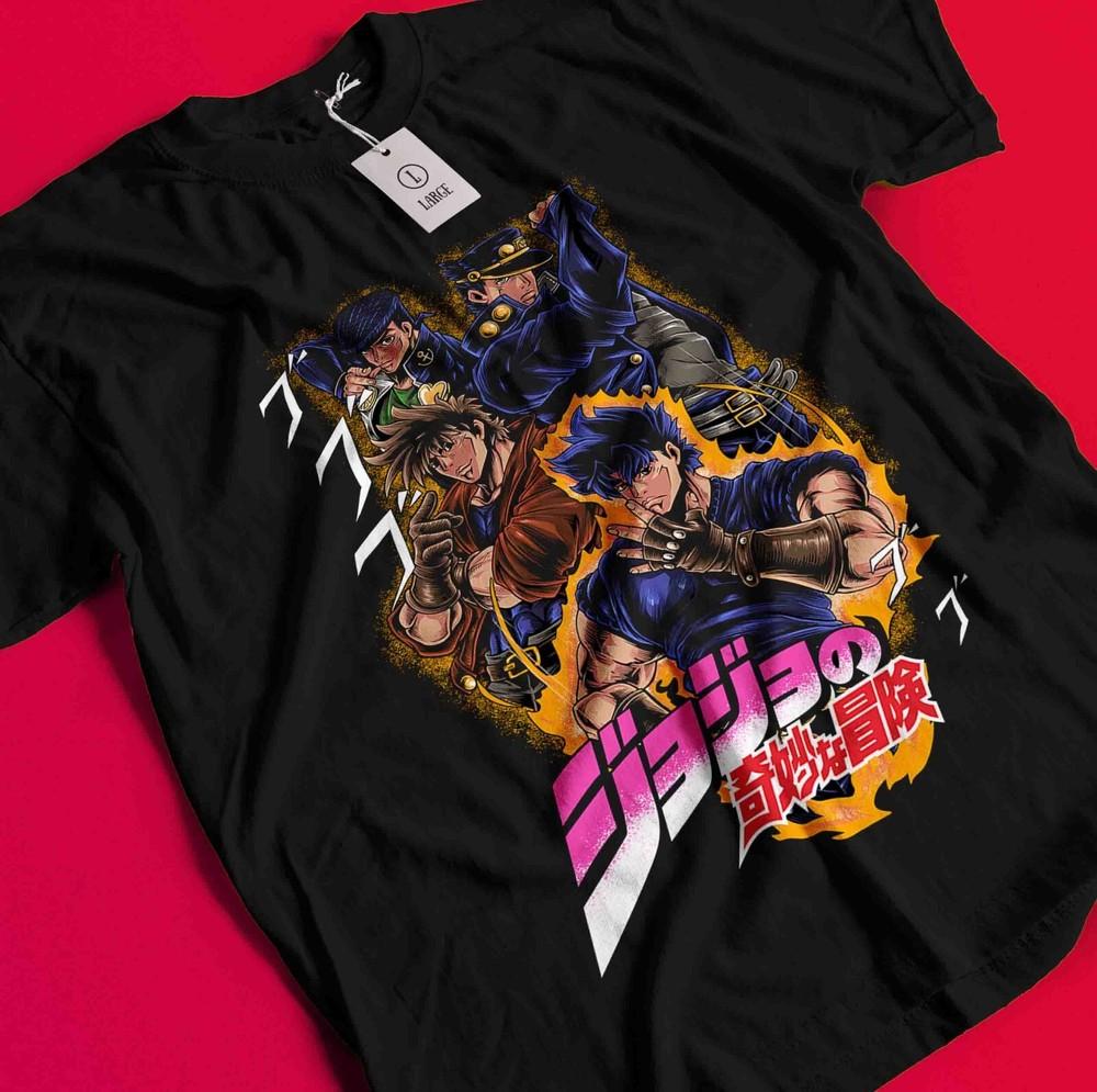 

Jojo s Bizarre Adventure T-Shirt Jonathan Joeastar Shirt Dio Tshirt Jotaro Kujo BB1147 2XL