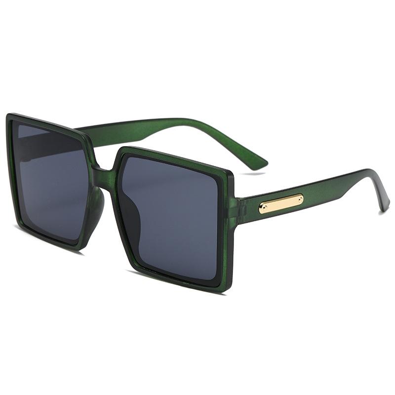 New large-frame European and American trend sunglasses fashion street shooting travel sunshade sunglasses women's square sunglasses