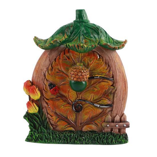 

Miniature Fairy Tree Door and Windows Resin Fairy Garden Gnome Home Door and Windows Trees Decoration for Garden Yard Lawn