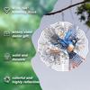 Metal Wind Spinner with Soaring Bird Design Outdoor Garden Decor for Patio Porch Holiday Gifts Halloween Christmas Thanksgiving Birthday