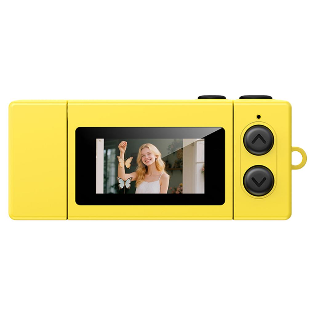 LK030 Thumb Keychain Camera 180° Flip Selfie Screen with Flashlight Multiple Filters Very Small Camcorder Audio Video Recorder