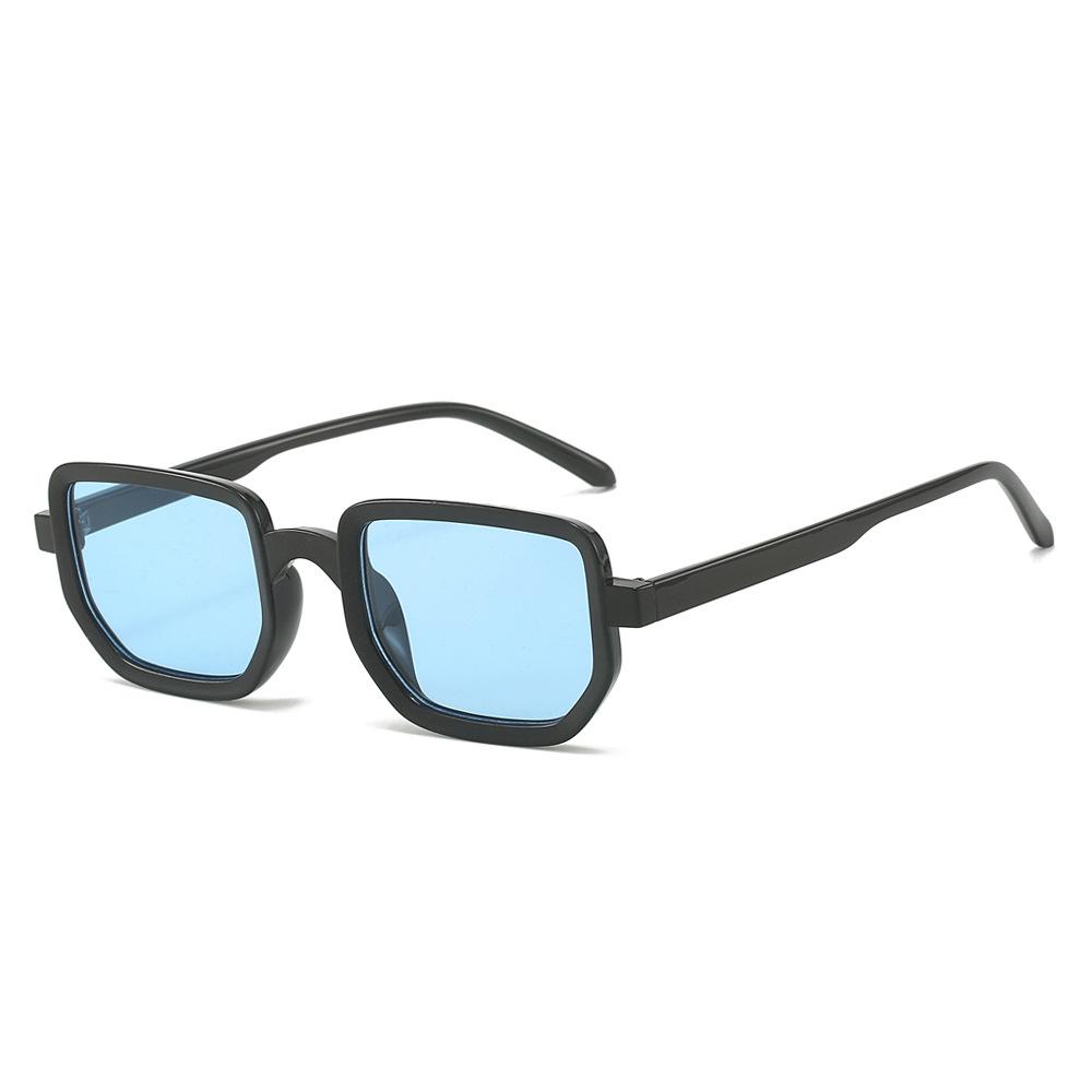 Square Sunglasses Personalized Wine Glass Narrow Width Fashion Casual Simple Sunglasses Men