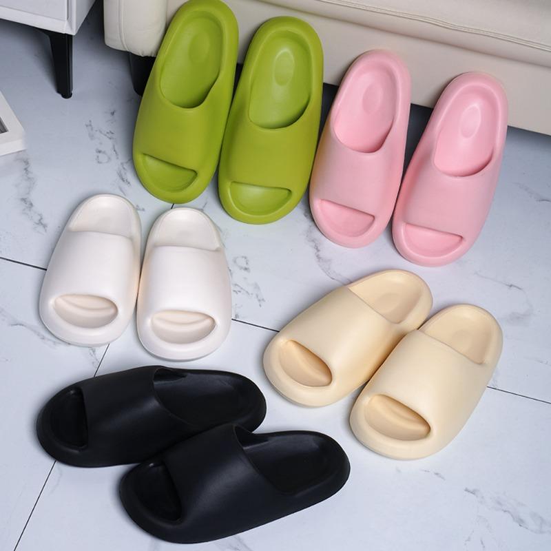 New summer cool slippers couple home stepping on shit feeling comfortable breathable soft bottom EVA slippers one-word drag