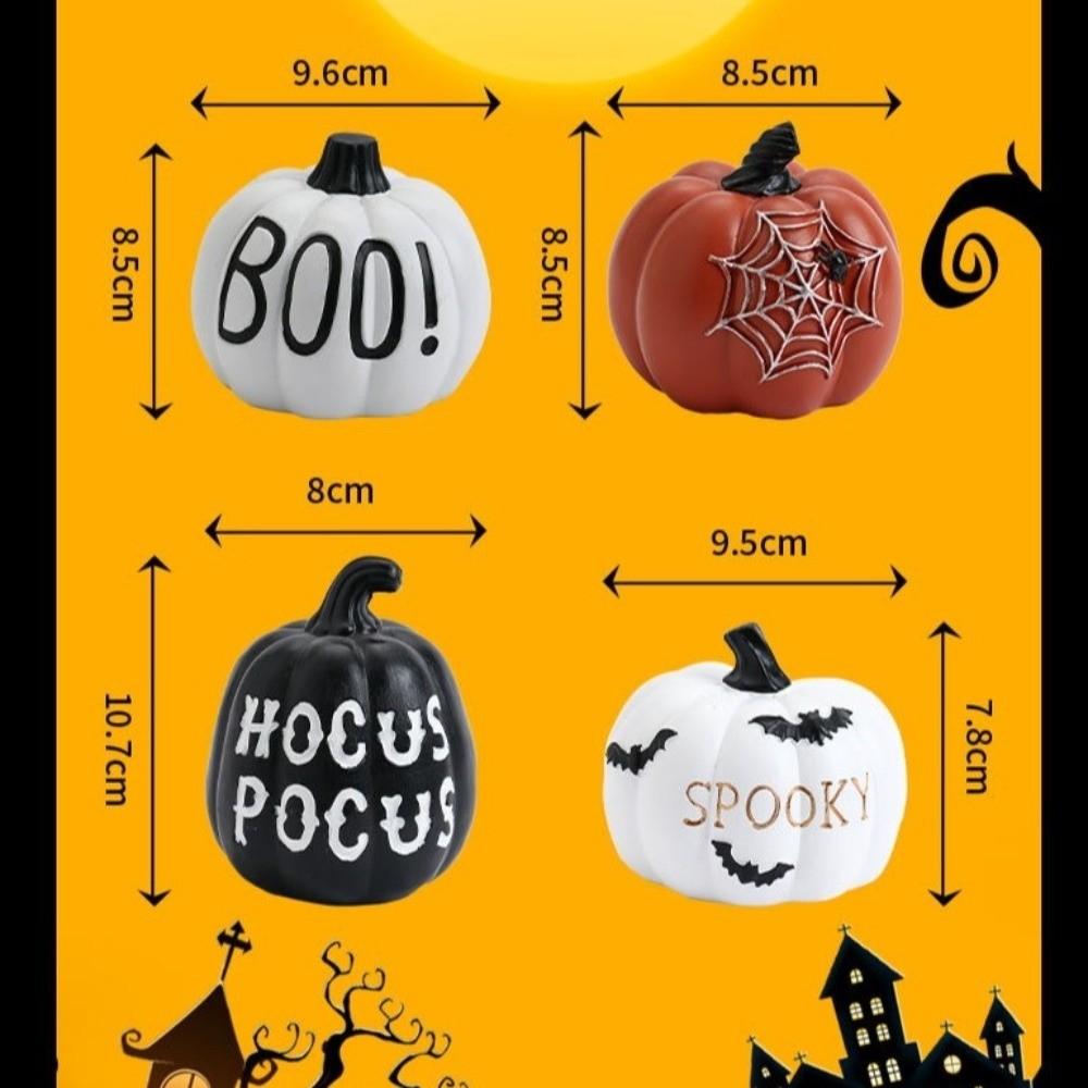 Solid Color Resin Pumpkin Ornament Synthetic Resin Thanksgiving Pumpkin Decor Halloween