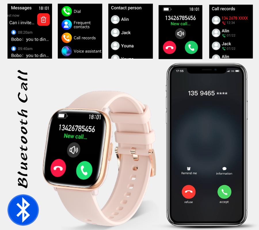 Smartwatch Rubicon Rncf31 Czarny /Czarny Silikon