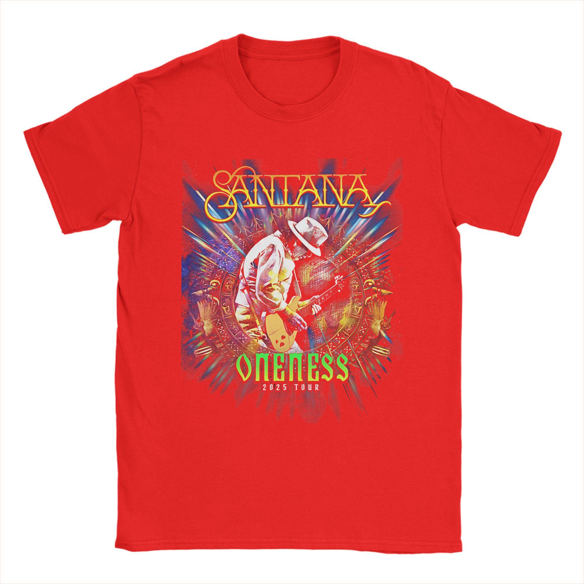 Mens Womens Carlos Santana Oneness T Shirt Cotton New Arrival Tee Shirts  Top Clothing S