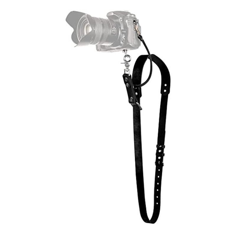 

Vintage Genuine Leather Adjustable Crossbody Camera Strap for Mirrorless Cameras чёрный
