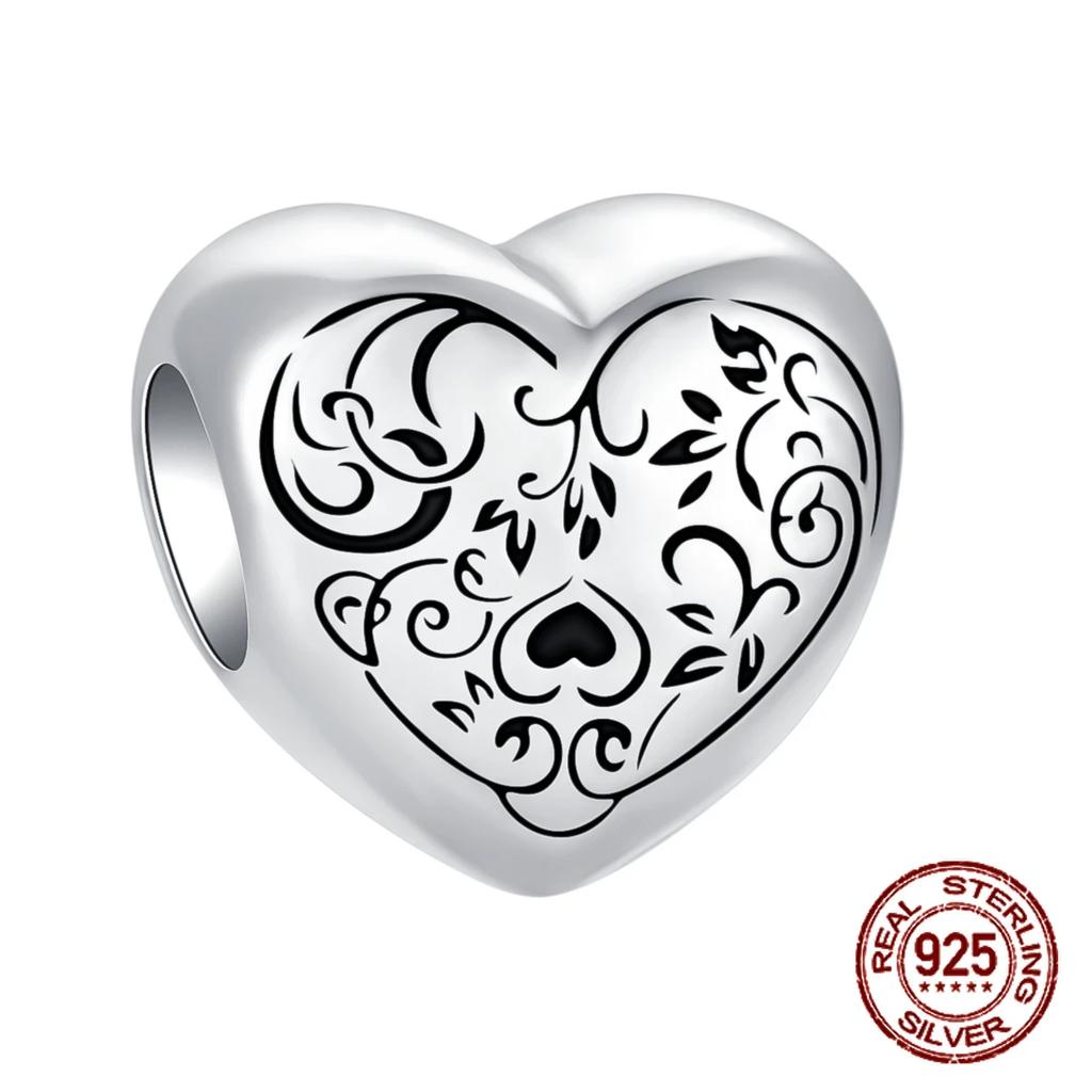 Copper Love Family Tree Cats Dogs Balloon Dangle Beads Fit Original Charms Bracelets Diy Bead Women Jewelry Making