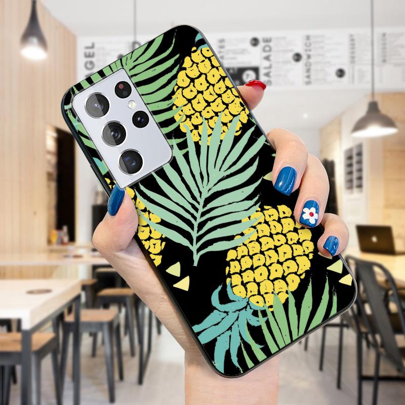 Flowers Daisy Pineapple Pattern Case Girls Boys Soft Phone Casing