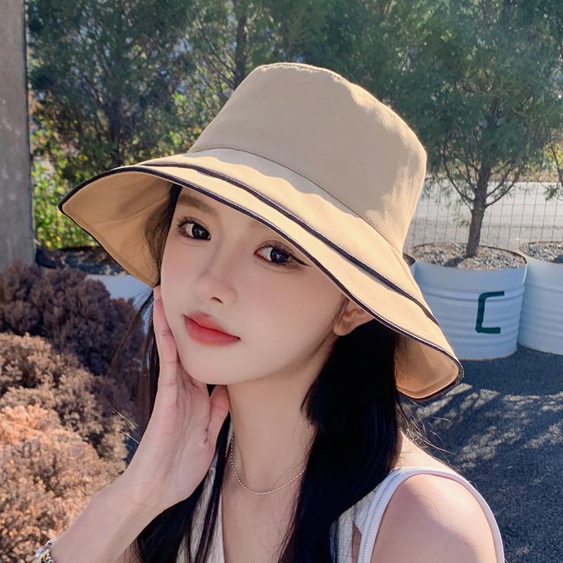 Polyester Cool Sun Hat With Wide Brim And Stylish Bow For Summer Outdoor Use