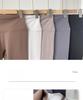 Lulu Plus Women's High-Waisted Fleece Yoga Pants - Nude, Hip-Lifting, Tight Fit for Autumn/Winter