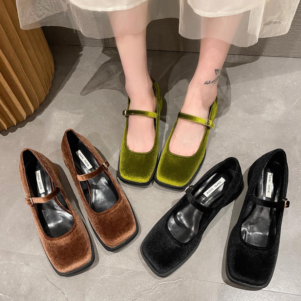 Fashion Women's Wedge Heels Thick-soled Clogs Round-shaped Pumps Casual Shoes Dating 2024 New Style Fashionable and Comfortable