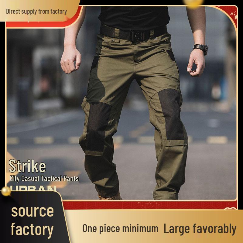 Dragon Assault Tactical Water-Repellent Cargo Pants - Men's Outdoor Straight-Leg Commuting & Training Pants