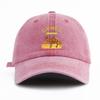 1 Stück gewaschene Baseballkappe mit Kamelprint für Erwachsene, minimalistischer Retro-Stil, lässige, weiche, verstellbare Dad-Kappe, perfekt als Geschenk