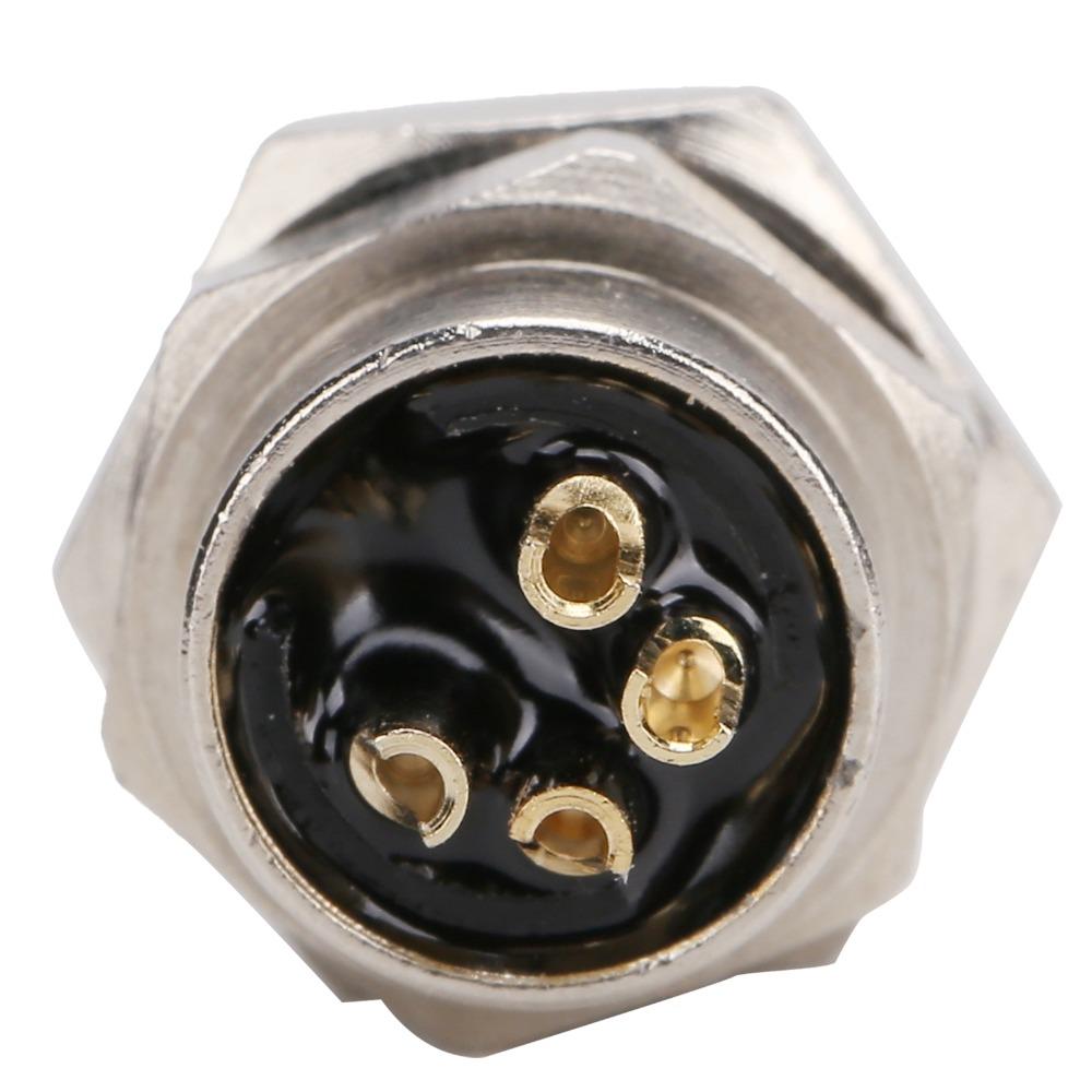 4Pin M8 Needle Socket Back Board Mounted Industrial Connector Aviation Connector  Field Assembly