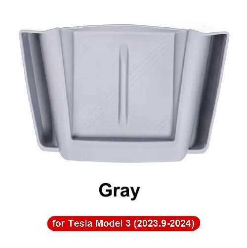For Tesla Model 3 Highland 2025 Wireless Charging Pad Non-Slip Mat with Side Storage Organizer Tray Model3 Charger Protect Cover