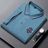 YUZHAOLIN Men's Embroidered Lapel Polo T-Shirt